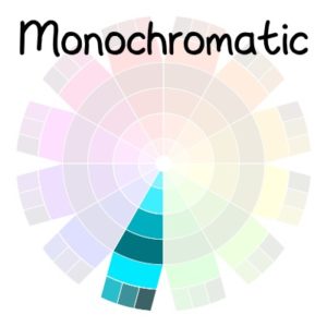 color wheel - monochromatic color scheme | delightfulpaths.com