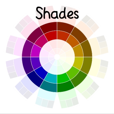 color wheel - shades | delightfulpaths.com