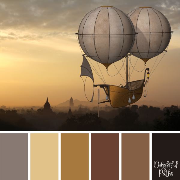 The Colors of Steampunk: A quick guide to color in steampunk images, plus  useful online tools for building color themes