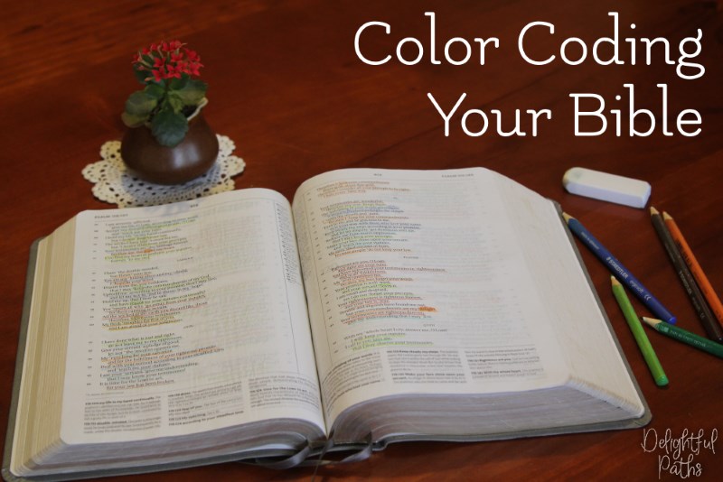 Color Code Your Pens with this great DIY Bible Marking Color Code