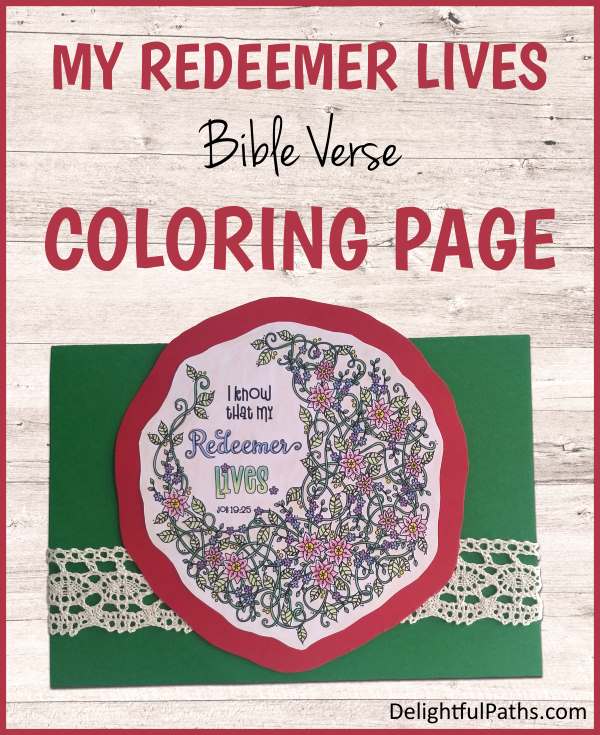 my redeemer lives coloring page job 19 with free printable DelightfulPaths
