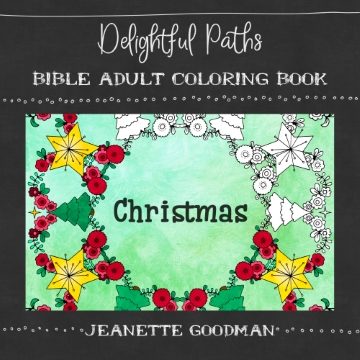 Delightful Paths Adult Bible Coloring Book – Christmas