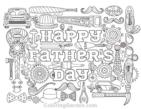 Fathers Day Printable Coloring Page from coloringgarden DelightfulPaths