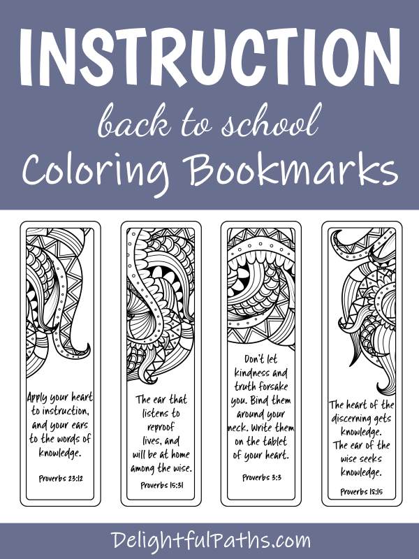 Make DIY coloring bookmarks from printables. Click here for free printable #coloringforadults #coloringpages #bookmarks #papercraft #printable