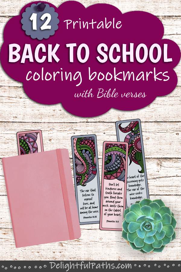 Make DIY coloring bookmarks from printables. Click here for free printable #coloringforadults #coloringpages #bookmarks #papercraft #printable