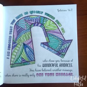 Galatians 1-6-7 Coloring Book for Adults DelightfulPaths