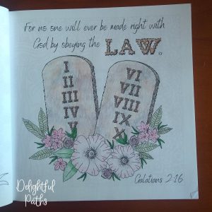 Galatians 2-16 Coloring Book for Adults DelightfulPaths