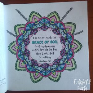 Galatians 2-21 Coloring Book for Adults DelightfulPaths