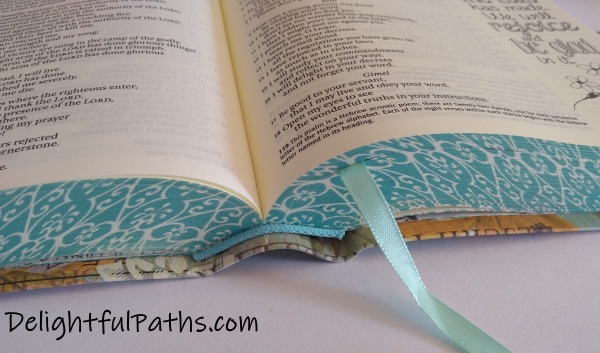 NLT inspire journaling Bible smyth-sewn binding DelightfulPaths