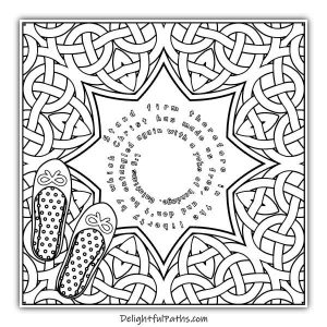 Download this free adult Bible coloring page Galatians 5:1 from Delightful Paths #freeprintables #coloringpages #bibleverse #adultcoloringpages