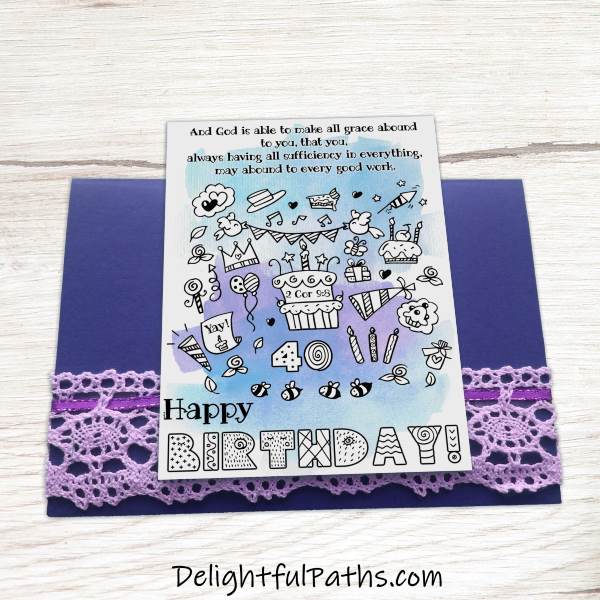 Printable Milestone Birthday Cards - Delightful Paths