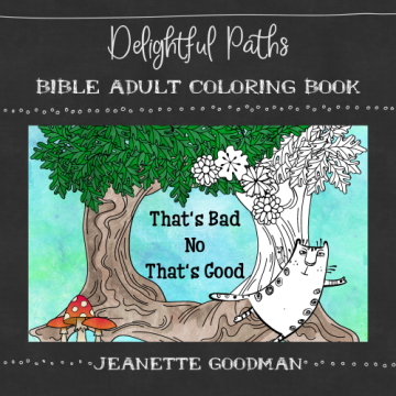 Delightful Paths Adult Bible Coloring Book – That’s Bad; No That’s Good