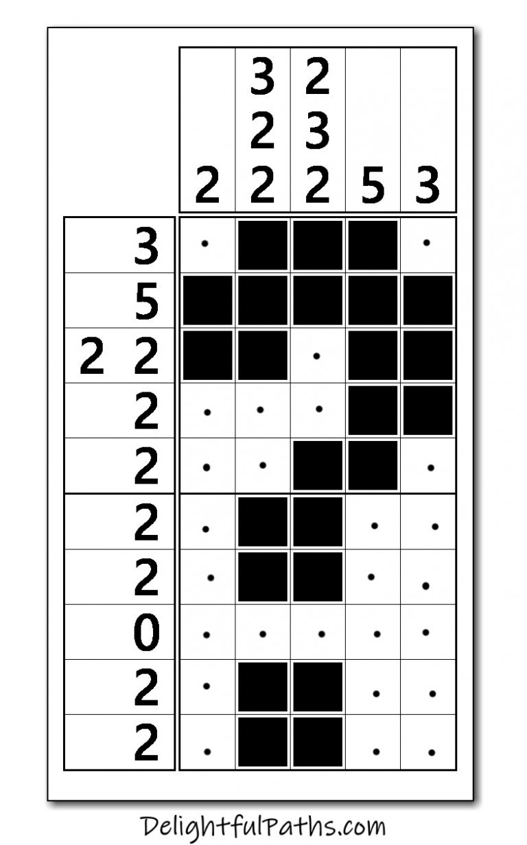 How to solve a nonogram - Delightful Paths