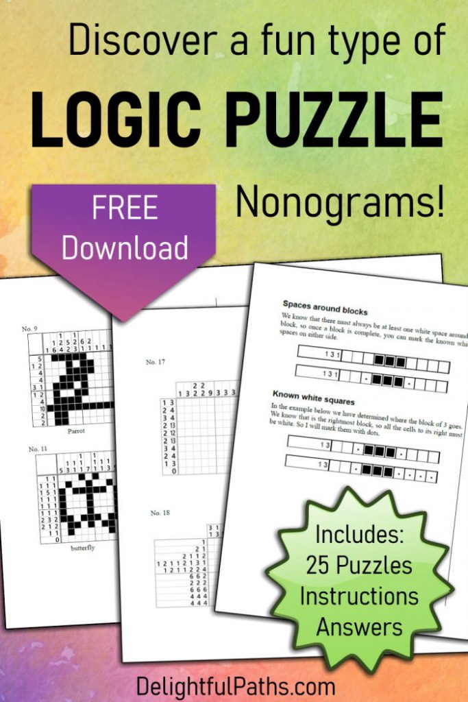 download free logic puzzle book: nonogram - griddler puzzles