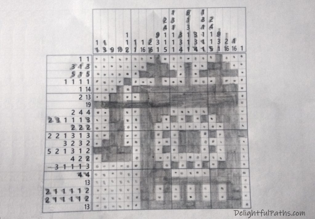 what are nonograms or griddlers - vintage telephone picture delightfulpaths